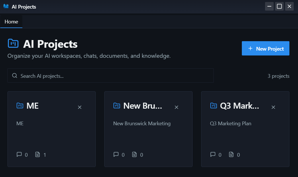 AI Projects primary screenshot