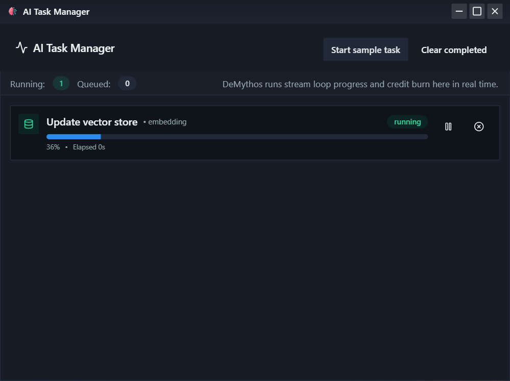 AI Task Manager primary screenshot