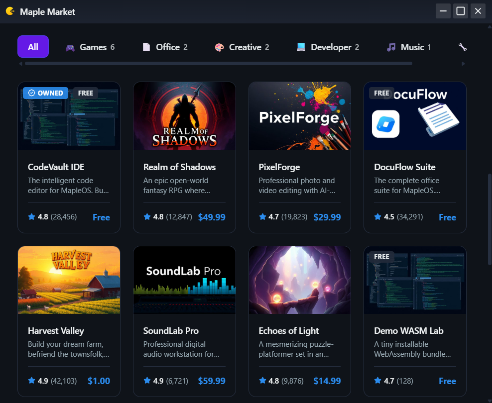 Maple Market primary screenshot