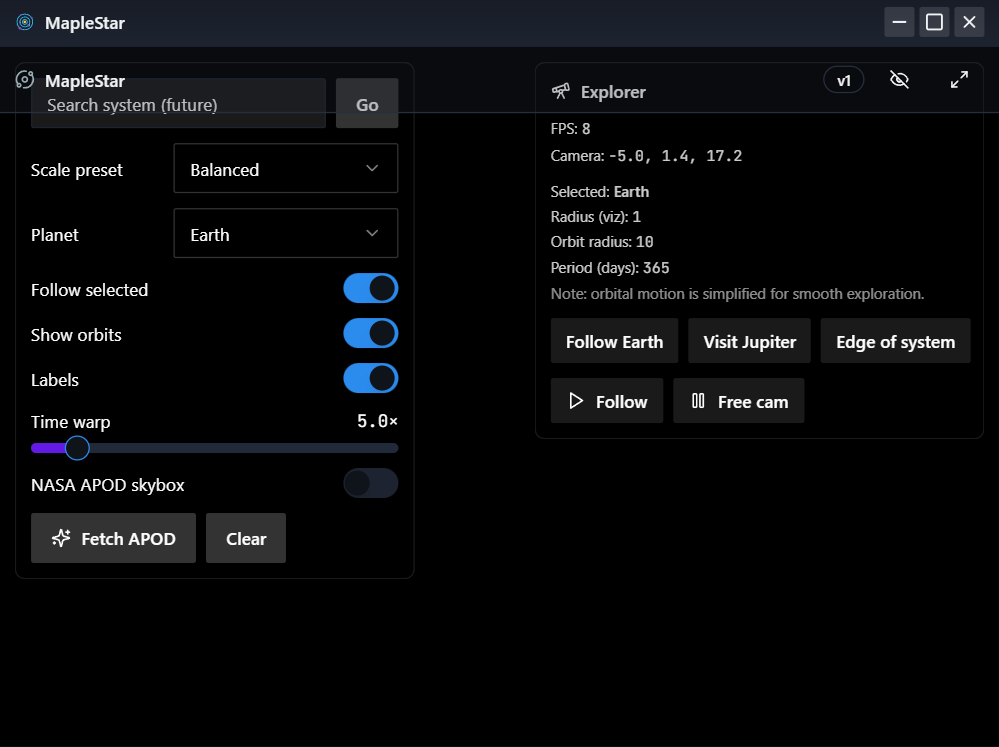 MapleStar primary screenshot