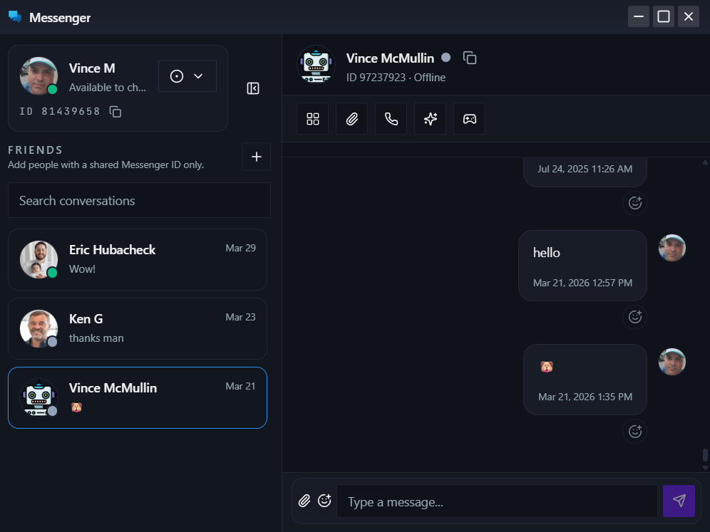 Messenger primary screenshot