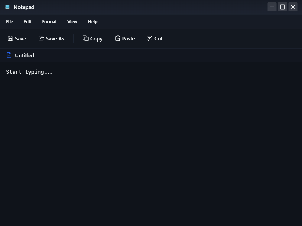 Notepad primary screenshot