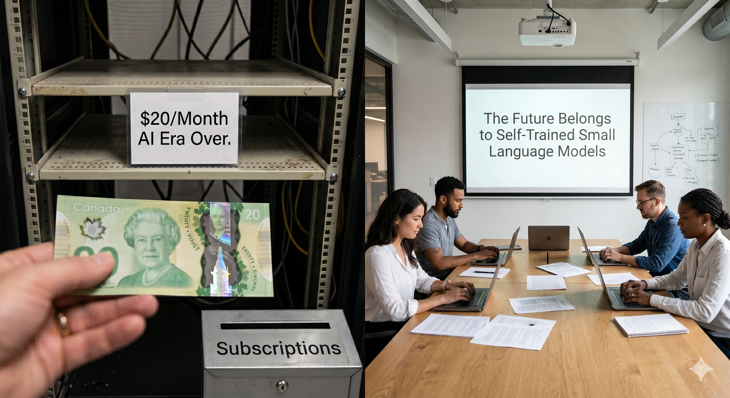 The $20/Month AI Era Is Over. The Future Belongs to Self-Trained Small Language Models.